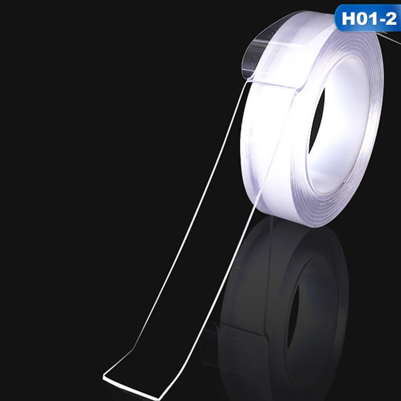 1-2-1mm X 3cm X 3m Многофункциональная двухсторонняя лента нано прозрачная без следа акриловая волшебная лента чистая повторно использовать водонепроницаемая клейкая лента - Цвет: 1-2-1mm X 3cm X 3m