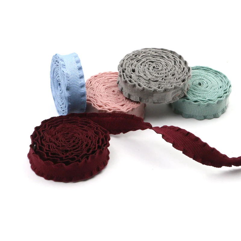 

1Meters 10mm Wide Wave Webbing Ribbon DIY Curtain Garment Dresses Hem Decor Sewing Accessories