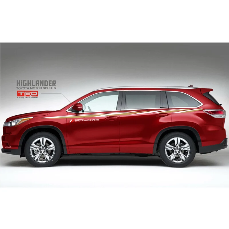 World Datong автомобильный Стайлинг спортивный автомобиль стикер для Toyota Highlander тело спорт наклейка авто наклейки