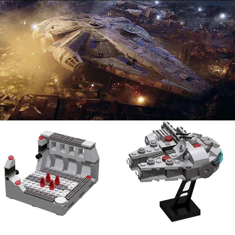 

Legoing Star Wars Movie Force Awakens Millennium Millenary Falcon Building Blocks Legoed Starwars Figures Star War SpaceShip Toy