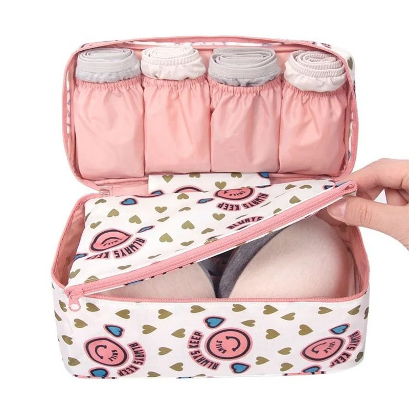 

JULY'S DOSAC Women Girl Travel Bra Underwear Lingerie Organizer Bag Cosmetic Makeup Toiletry Wash Storage Case Bra Travel Bag