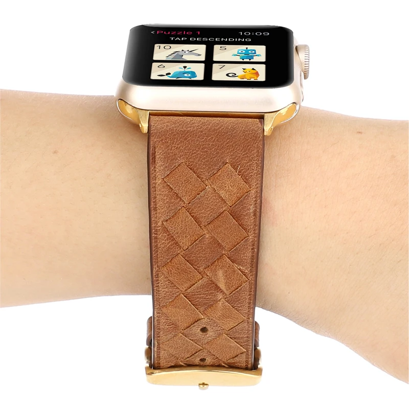Кожаный ремешок для Apple watch, ремешок 44 мм, 40 мм, 42 мм, 38 мм, correa iwatch 4, 5, 3, 2, спортивный браслет, аксессуары для Apple watch