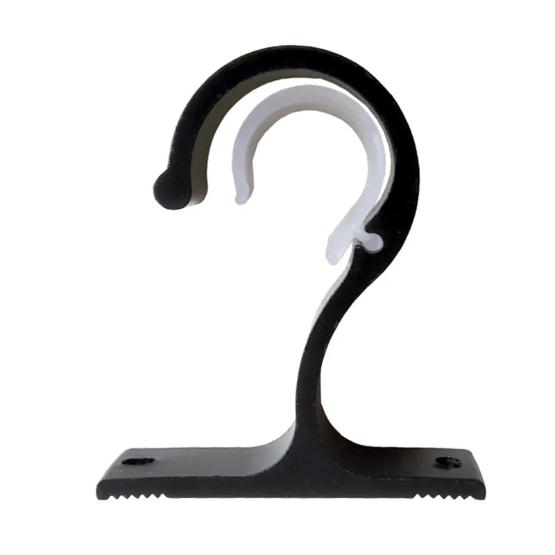 Adjustable Self Adhesive Curtain Bracket Holder Rod Hooks Wall Curtain Hanging Fixed Clip Storage Hooks Clamp Home Organizer