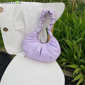 

Folds Design PU Leather Shoulder Bags For Women 2020 Elegant Handbags Female Travel Totes Lady Fashion Hand Bag