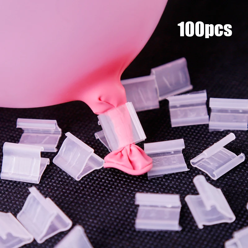 100pcs clip Латексные шары макарон в форме сердца любовь сетка globos подставка держатель Baby Shower День рождения украшения дети свадебные Декор Инструменты - Цвет: 100pcs clip