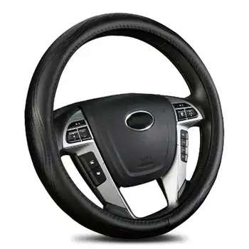 

Car steering wheel cover leather Interior accessories for ford escape gentra lacetti lanos fiesta sedan edge everest matic senia