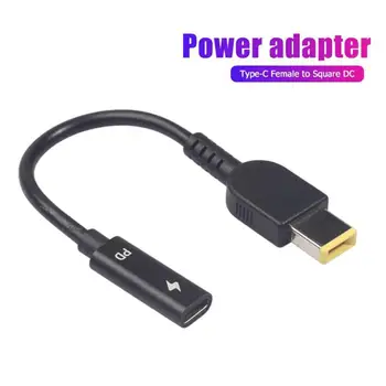 

Type-C Female to Square DC Male PD Power Charging Cable for Lenovo Thinkpad Power Charging Adapter
