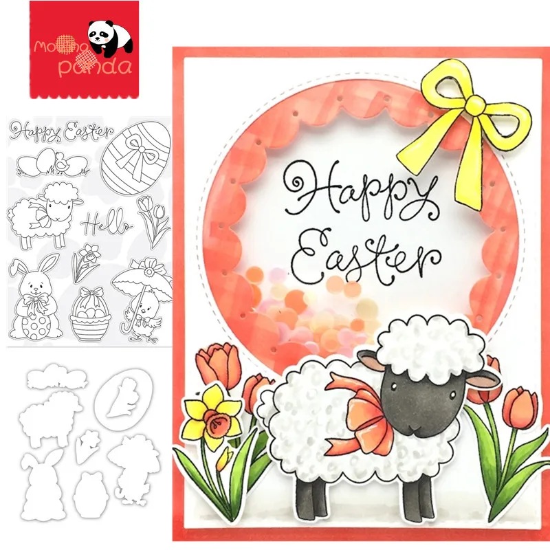Металлические штампы и HELLO EASTER трафареты для скрапбукинга декоративное тиснение