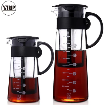 

Portable Hot/cold brew Dual use filter Coffee&Tea Pot Espresso Ice Drip Maker glass Percolators kitchen accessories barista tool