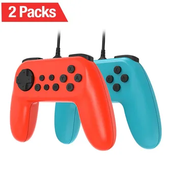 

2 Pack 1.8M Wired Nintend Switch Controller for Nintendo Switch, Gamepad with Vibration,Remote Gamepad Alternative of Joy-Con