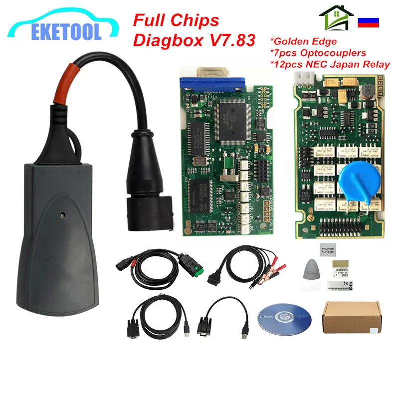 Lexia 3 PP2000 полным набором чипов и Diagbox V7.83 прошивки 921815C V48/V25 OBD2 диагностических