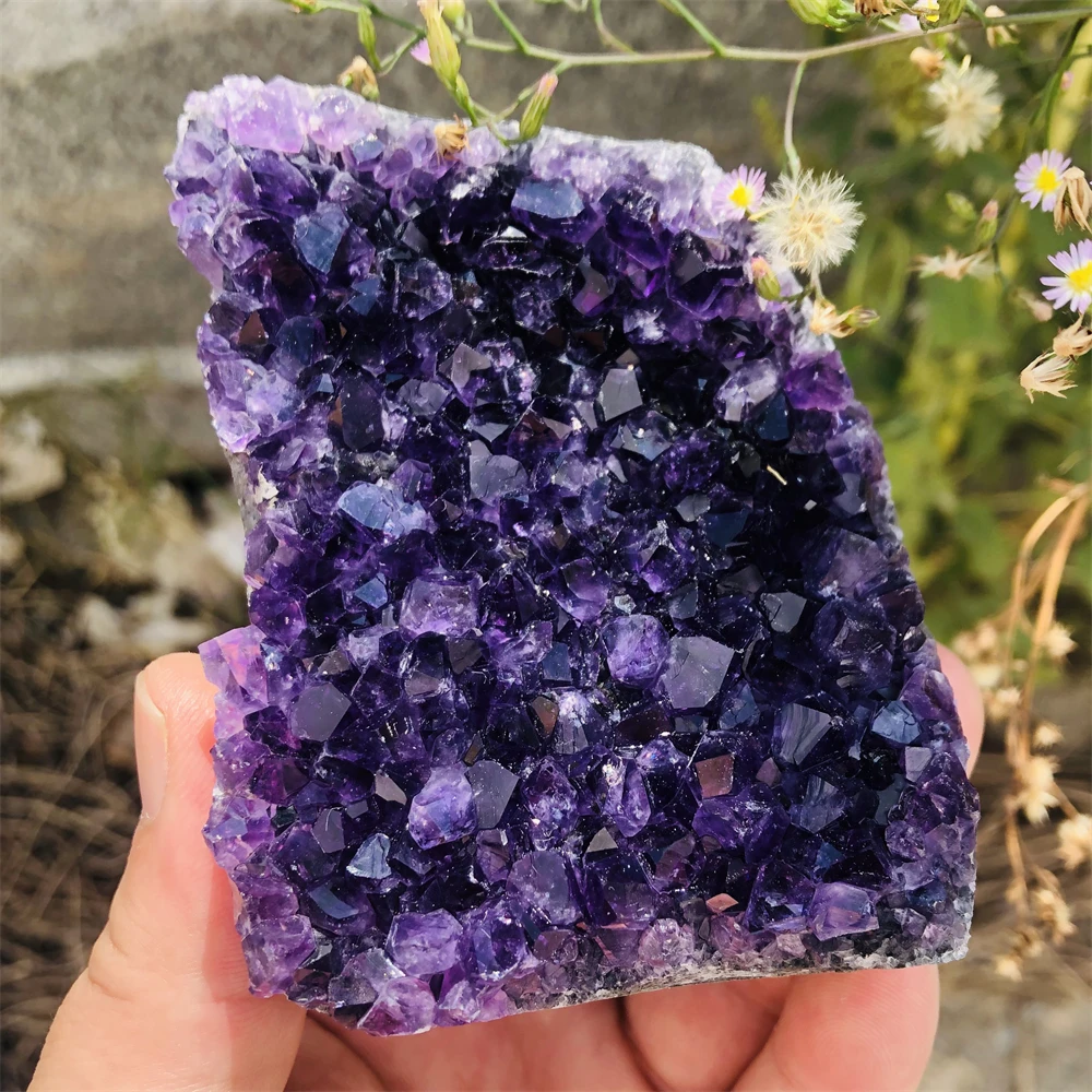 

Natural Crystal Uruguay Amethyst Crystal Cluster Ornaments Home Spiritual Decoration and Gifts Crystal and Stones Chakra healing