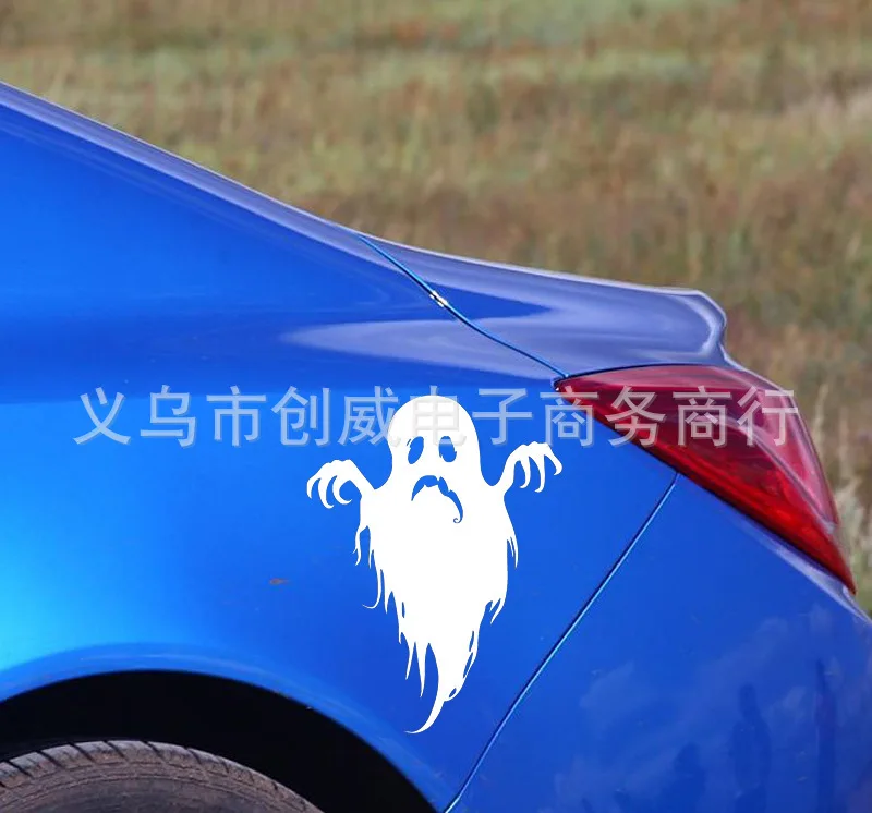 Поперечная граница для AliExpress паровой бампер наклейки DIY модные автомобильные наклейки привидения клейкая бумага Хэллоуин бампер наклейки