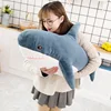 Tiburón de peluche gigante y grande de 140cm para niños y bebés, juguete de peluche de tiburón de mordedura suave, almohada de lectura de Animal adorable, muñeco de cojín relajante, regalo ► Foto 3/6