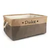 Personalized Dog Toy Basket Free Print Pet Storage Box Cat DIY Custom Name Toys Clothes Accessories Organize Storage 5