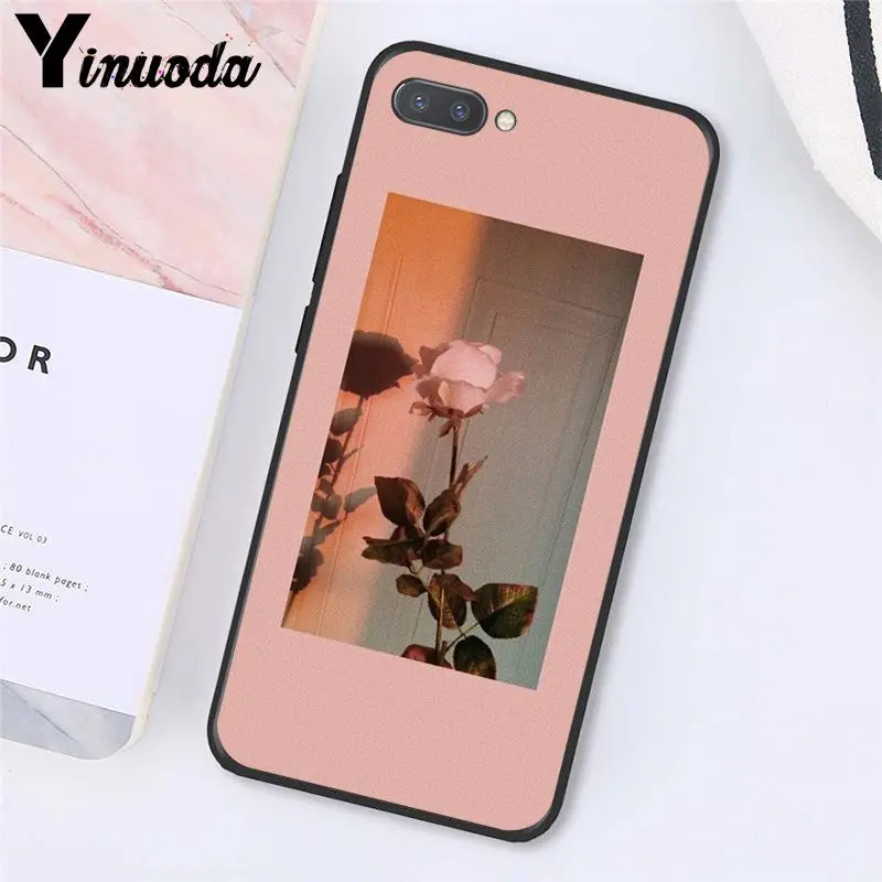 Great Aesthetic art Pink Yellow Sunflower Rose