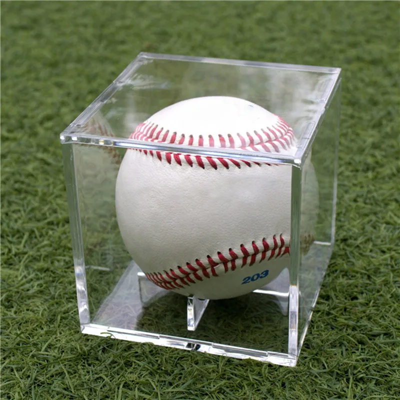 

Golf Tennis Ball Transparent Case Acrylic 80mm Baseball Box Display For Souvenir Storage Box Holder UV Protection Dustproof