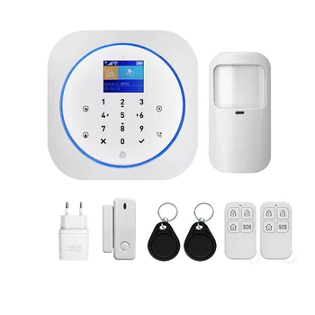 

DIY Smart Life APP Home Security WIFI GSM Press Panel Burglar Alarm System