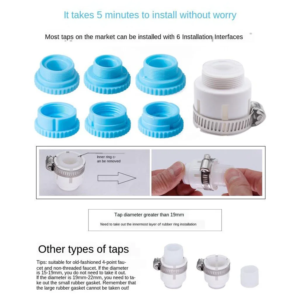Faucet Water Filter Kitchen Sink Filtration Tap Purifier System HBF-8905