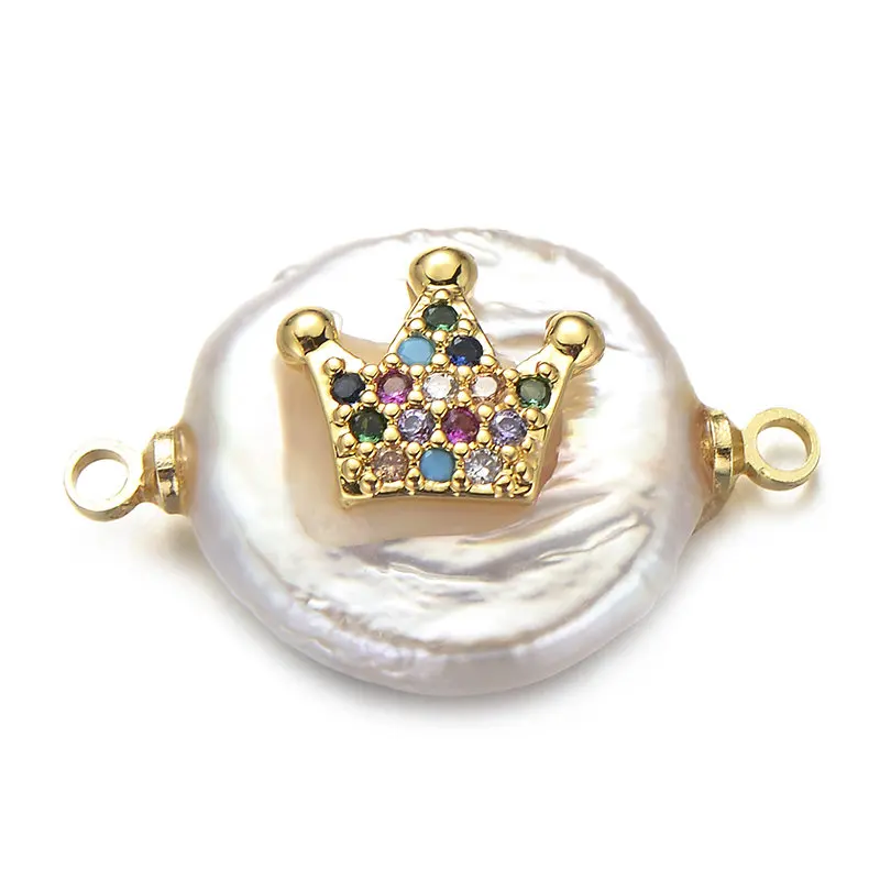 Crown Pipitree натуральный корпус CZ Циркон черепаха жизнь дерево мальчик корона для девочек чармы «от дурного глаза» подходит браслет ожерелье DIY круглое очарование ювелирные изделия - Окраска металла: Crown