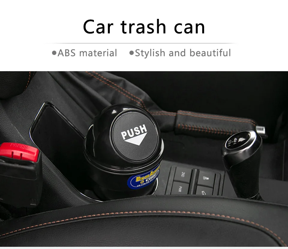 1 SHINEKA Car Trash Universal Auto Organizer Storage Box For Jeep Wrangler for Ford F150 For Mustang for Camaro for Patrol Y62