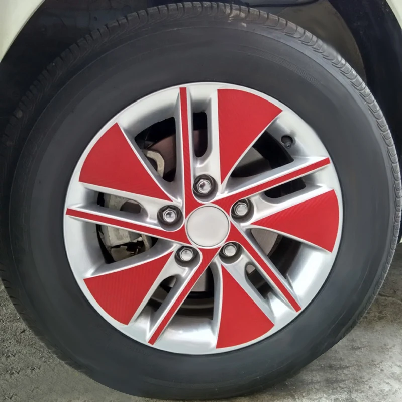 Декоративные наклейки для автомобильных колес из углеродного волокна для Toyota New Corolla автозапчасти