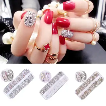 

12 Dozen/Set Van Ab Crystal Rhinestone Diamond Gem 3D Glitter Nail Art Decoratie Beauty