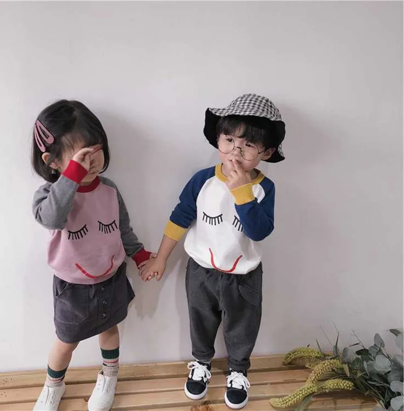 

Mihkalev Pattern cartoon baby girl sweater 2019 autumn kids Knitted sweater for children thicken outerwear girls clothing