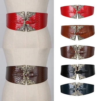 

Wide Elastic Stretchy Waist Belt Cinch Waistband, Women Ladies Dress Decor Charm