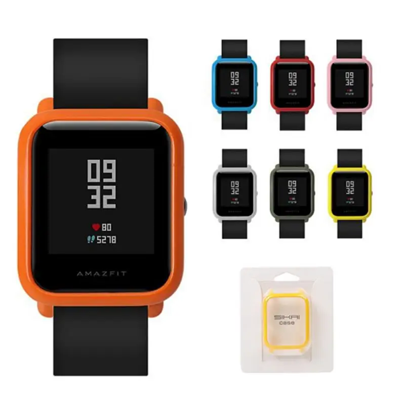 

Slim Colorful Fashion Frame PC Case Cover Protective Shell For Huami Amazfit Bip Youth Smart Watch Accessories Protector