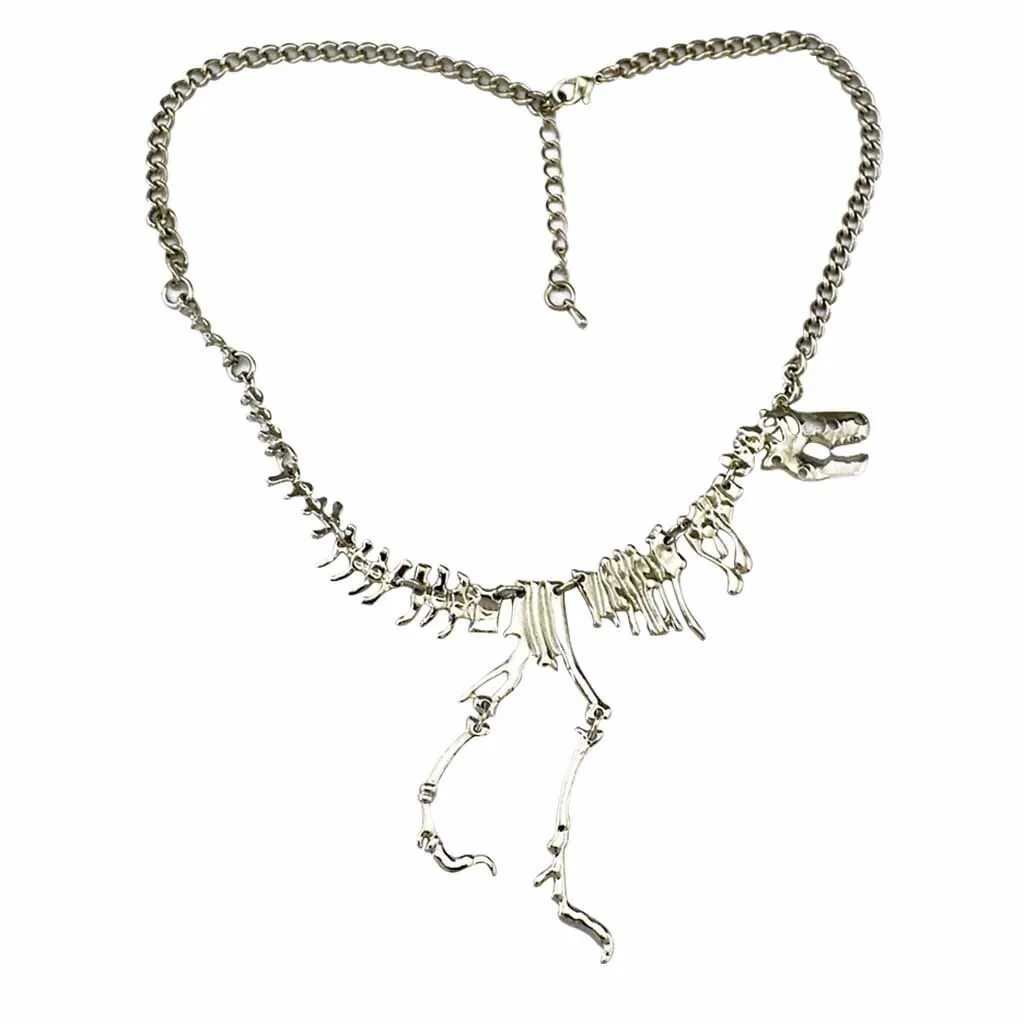 Женское ожерелье с цепочкой оригинальное металлическое полым скелетом