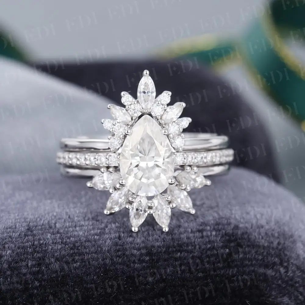 EDI Snowflake Bridal Wedding Set Solid 