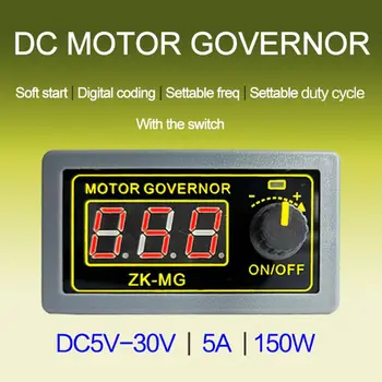 

DC 5-30V Motor Controller PWM Adjustable Speed Encoder Duty Frequency 5A Max 15A