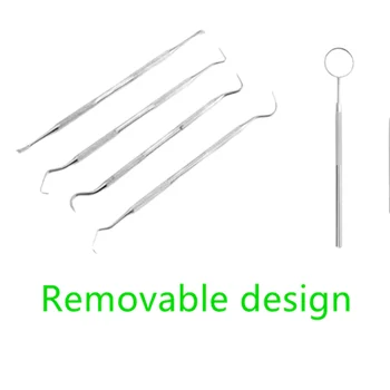 

Stainless Steel Tooth Care Tool Double-ended Design Tooth Scaler Dentistry Instrument Dental Examination Teeth Cleaning Tool