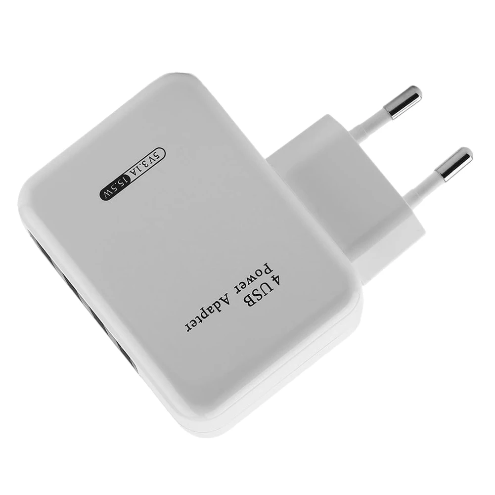 EU Plug 4 Ports Usb Wall Charger Adapter Micro HUB Power For IPhone 5 6 7 IPad Phone Tablet | Электроника