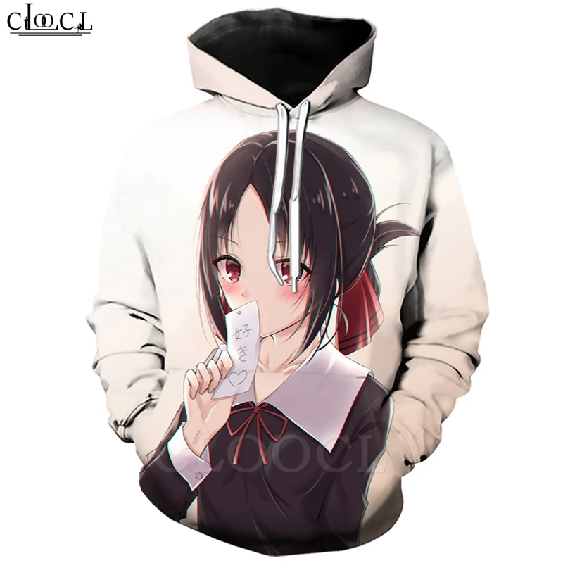 Аниме Kaguya Sama Love Is War толстовки для мужчин и женщин 3D принт Fujiwara Chika хиппи костюм хипстера хип-хоп Уличная одежда Топы B371 - Цвет: Hoodies 6