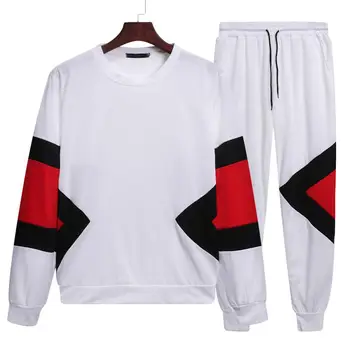 

Spring and autumn fashion sports suit men's casual two-piece casual morning running training training suit sports pants