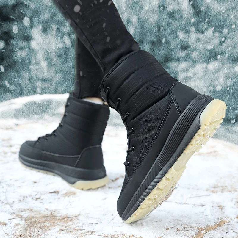 Women Boots Waterproof Winter Shoes Female Snow Boots Platform Keep Warm Ankle with Thick Fur Heels Botas Mujer women snow boots