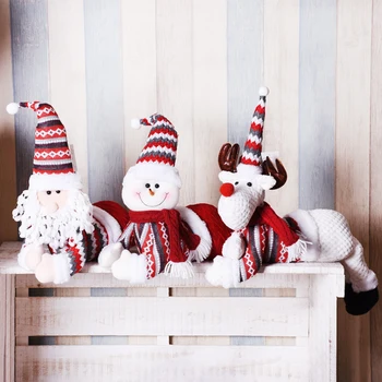 

Christmas Dolls Xmas Santa Claus Snowman Dolls Toys for Kids Xmas Gift for New Year Adornos Navidad Home Window Decor