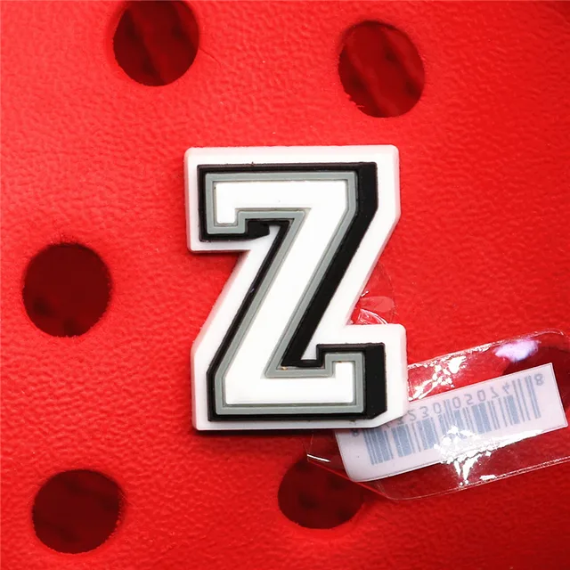 Original PVC Shoe Buckle Accessories DIY Combination English Alphabet Shoes Decoration Jibz for Croc Charms Bracelets Kids Gifts U165-Z