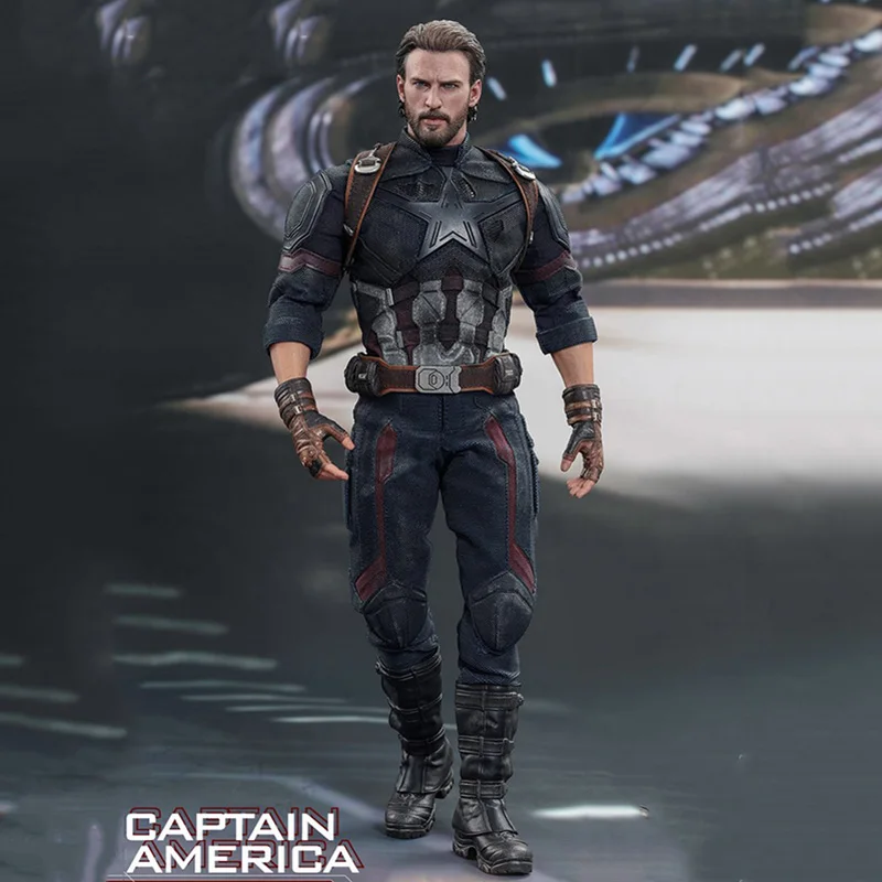 1/6 масштаб горячие игрушки HT Steve Rogers Мстители борода США 10,0 полный набор Подвижная кукла модель игрушки коллекция детский подарок