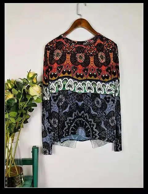 DESIGUAL испанский Модный высококачественный Женский свитер - Цвет: Бургундия
