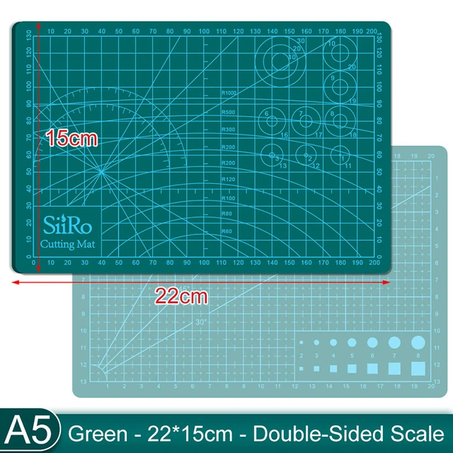 Small Size Cutting Mat 22x15cm A5 Self-Healing PVC Double Sided Rotary  Board for Leather Cut Scrapbook Paper Partition Carving - AliExpress