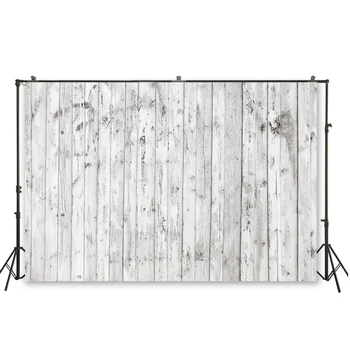 

HUAYI grey shabby vintage wooden planks backdrop baby shower and children happy birthday party photography decorations D-5826