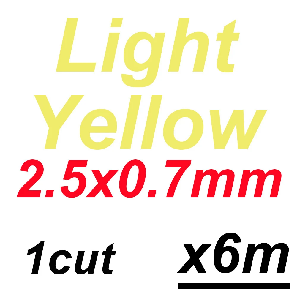 6m x2.5mm l yellow Victorsense 6/9/20/100 м рыболовные канаты 2,1 мм 0,7 мм 2,3 2,5 2,9 мм латексная трубка модели полое латекс эластичный линии Рыболовные снасти - Цвет: 6m x2.5mm l yellow