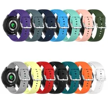 

Silicone Watch Band for Samsung Galaxy 46mm 3 4 45mm 41mm 42mm Active 2 Bracelet Gear S3 Polar ignite 2 sport Strap