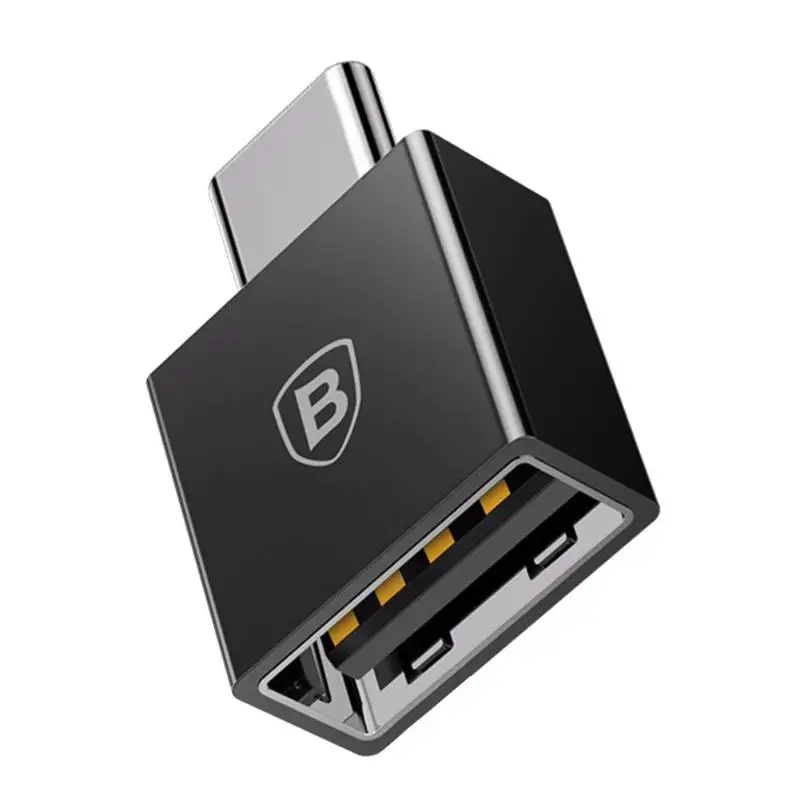 Baseus type C Женский к USB Мужской кабель OTG адаптер конвертер Тип c Женский к USB штекер зарядного устройства адаптер для передачи данных для ноутбука