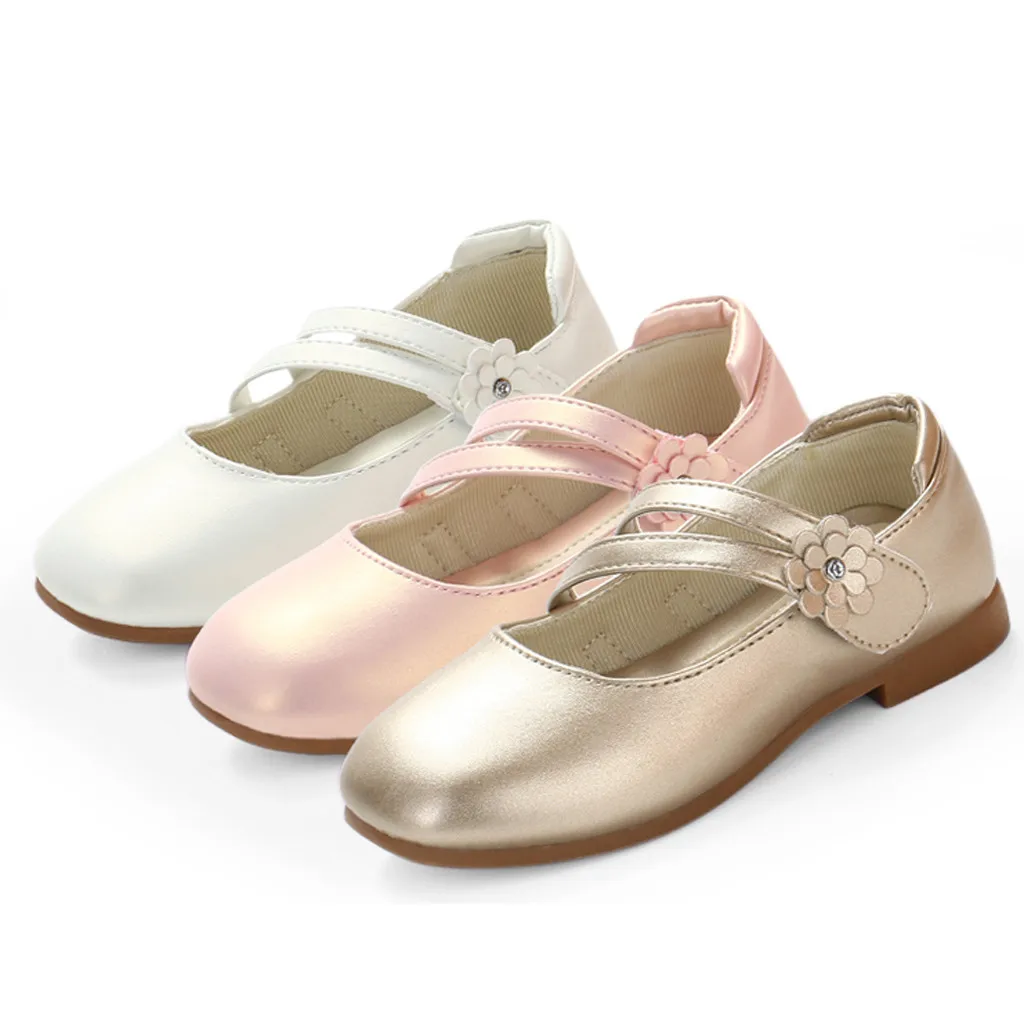 Flower sandals baby girls baby summer Toddler Kids Baby Girls Flower Leather Single Princess Party Shoes Sandals girls shoes