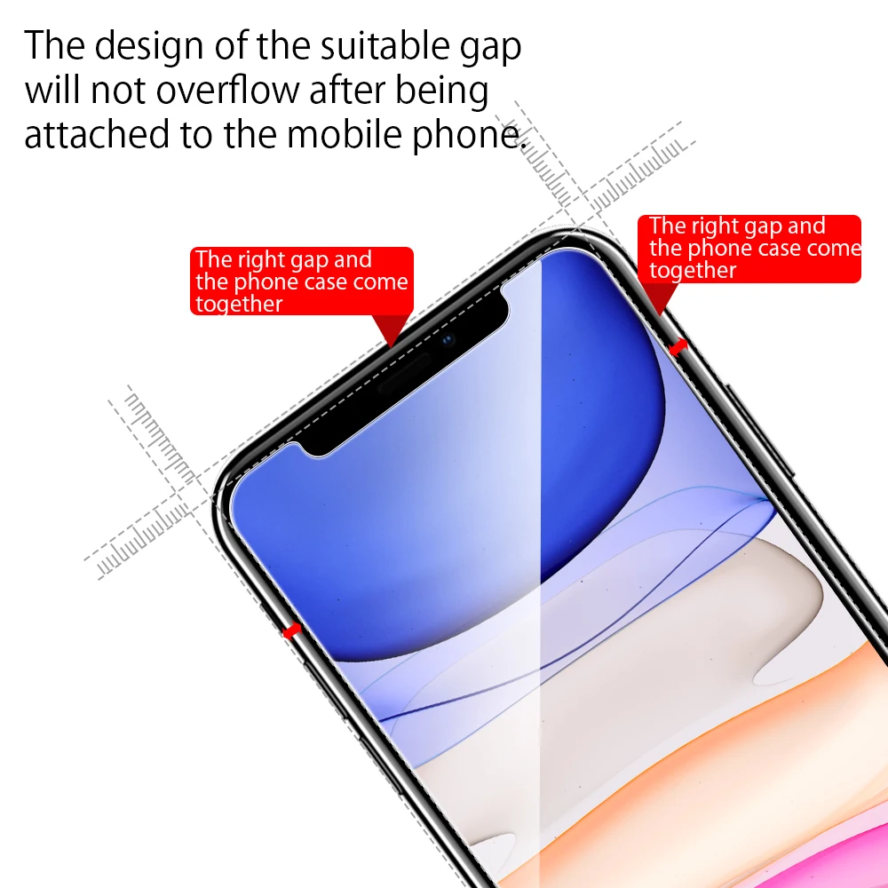 3 шт Защитная пленка для экрана телефона для iPhone 11 6,1, закаленное стекло 9 H, Защитная пленка для iPhone 11 Pro MAX 5,8 6,5, Защитная пленка для экрана