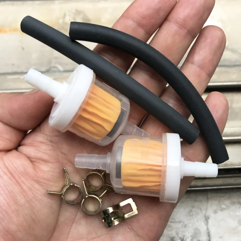 1Set petrol hose pipe with clips universal for 2 stroke mini moto dirt bike quad gas filter
